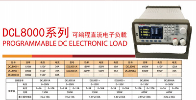 Dingchen鼎辰直流程控可编程电子负载仪DCL8006  600W/150V120A