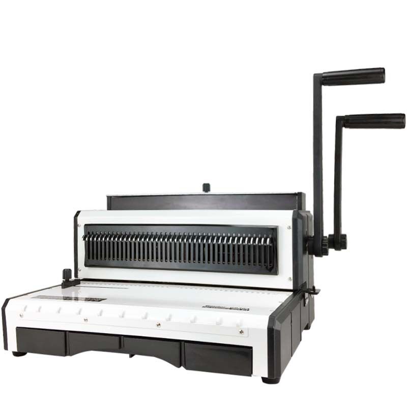 G930A重型梳式胶圈夹条装订机 抽刀方孔手动打孔机厂家广州装订机