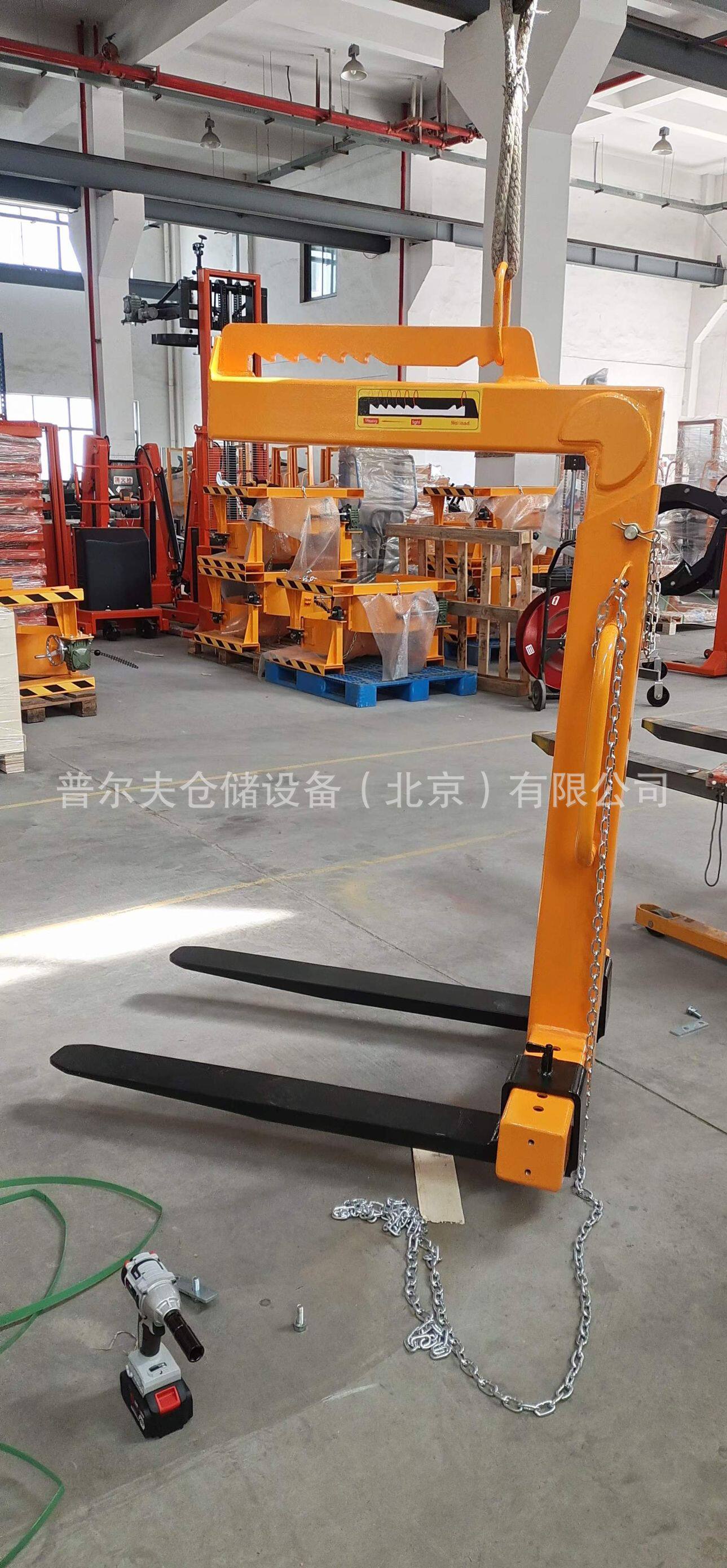 1235吨自动平衡货叉吊托盘吊起重工具吊机机行车吊车货叉吊具手动