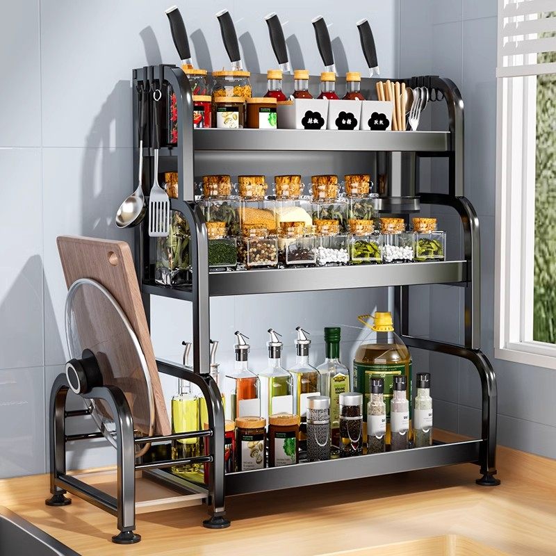 厨房不锈钢厨房调料置物架