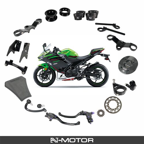AJ-MOTOR SPORT 适用川崎NINJA400三星联板分离把升高脚踏油箱盖