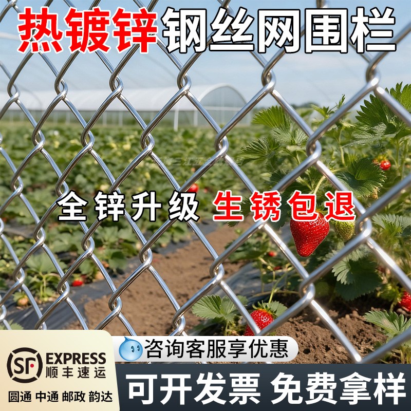 热镀锌勾花网防锈铁丝网