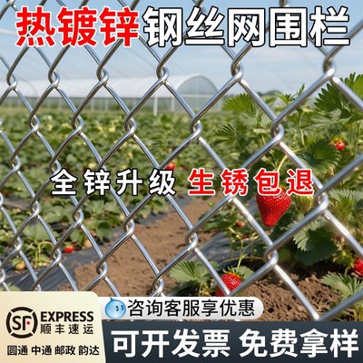 热镀锌勾花网防锈铁丝网