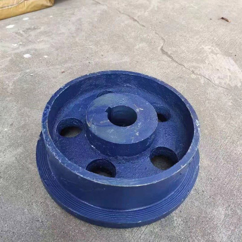 单侧电动轨道轮电动火车钢轨轮 铁轮驱动轮M主动轮 电动滑轮带键