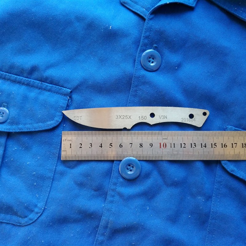 5*25*150荒野求m生存户外刀贝爷SDT人工锻打V3N刀胚高硬度66-68HR