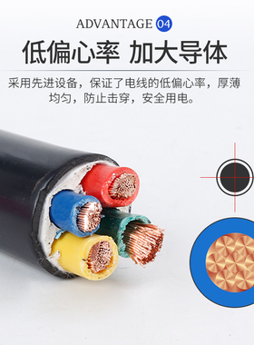 纯铜国标工程电缆KVVR VVR 4 6 10 16平方2 3 4 5芯护套软芯电线