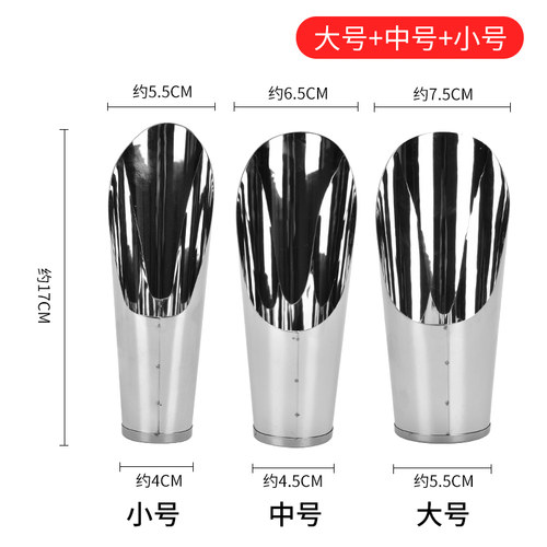 家用养花专用工具花铲不锈钢园艺铲种花小铲子多肉种植铲土圆筒铲