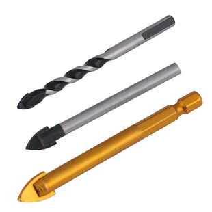 瓷砖钻头套装玻璃混凝土水泥墙壁电钻打孔多功能麻花钻转头三角钻