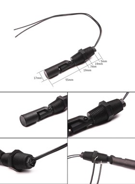 鸭嘴式低压开关 侧装式黑色水位液位感测器 液体PP塑Z料浮球开关