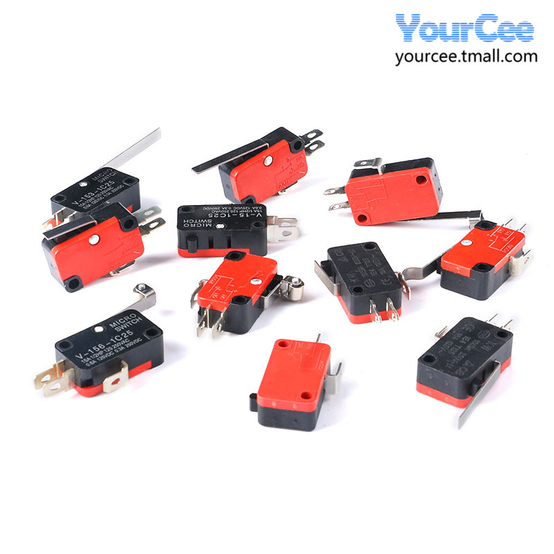 行程限位微动点触碰开关KW7-0/9 V-15/156-1C25带铆钉 开关5A/16A