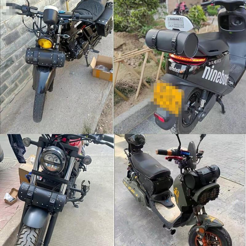 速发摩托车踏板车电动车自包侧防水车头车尾挂包边包车边行工具包