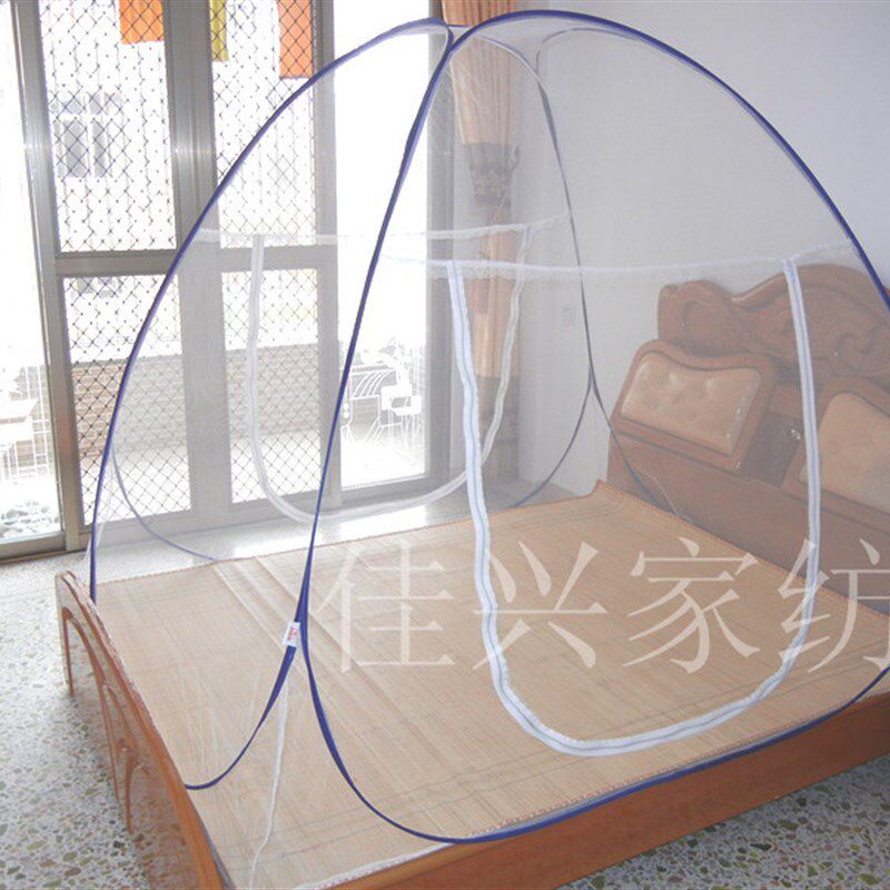 速发魔术折叠蚊帐蒙古包蚊帐1拉有底无底链.0 1.2 1.5 1.8 米 免