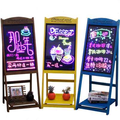 速发瑜宜电子发光荧光板广告用小黑板店铺用门口发告牌商板广光字