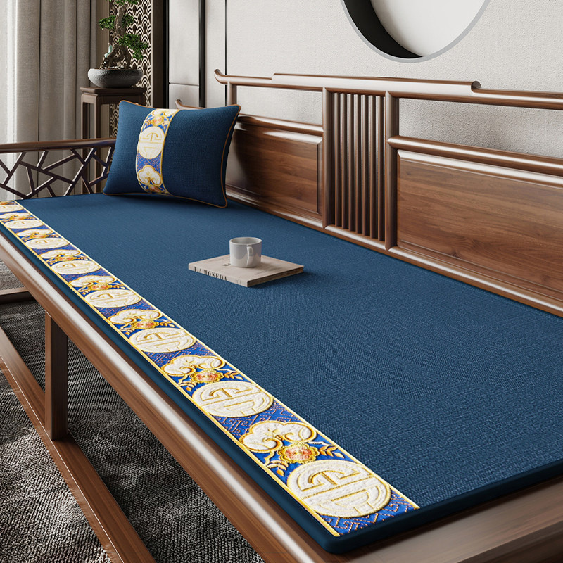 速发新中式沙发盖四季通用2025垫款沙发坐垫防滑罗汉床防滑垫垫布