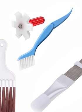 速发白色翅片梳刷梳梳子空调翅片子不锈钢翅洗刷冷凝器清片刷散热