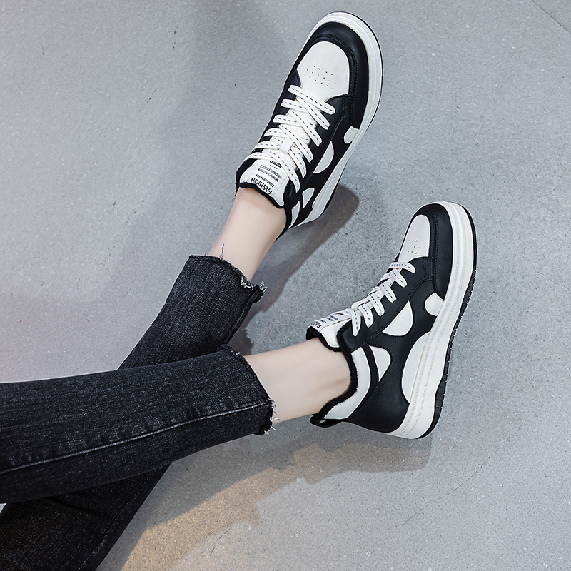 大码真皮熊猫高帮鞋41-43