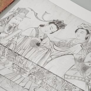 墨香人影 古典工笔画人物白描解说 美术技法艺术适用于本科生研究生广大中国画爱好者以及白描考前培训等参考使用正版畅销图书籍