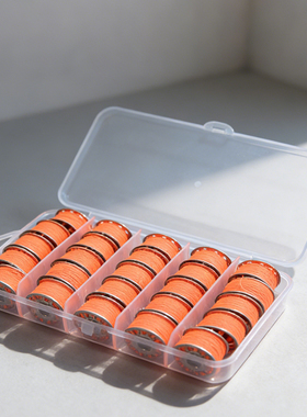 小型缝纫机金属铁梭芯橙色线芯家用缝补通用梭芯适配多型号缝纫机