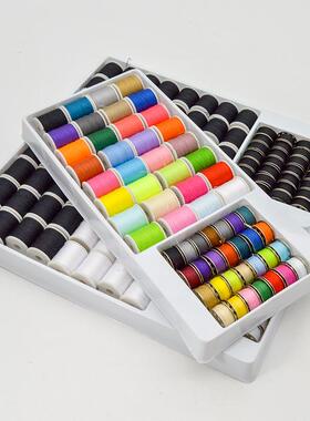 家用小型缝纫机底线面线圈组合403s涤纶对合线芯铁梭芯缝纫线带盒