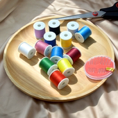 家用小型缝纫机专用面线圈505对合线芯403涤纶线缝纫线轴芳华初艺