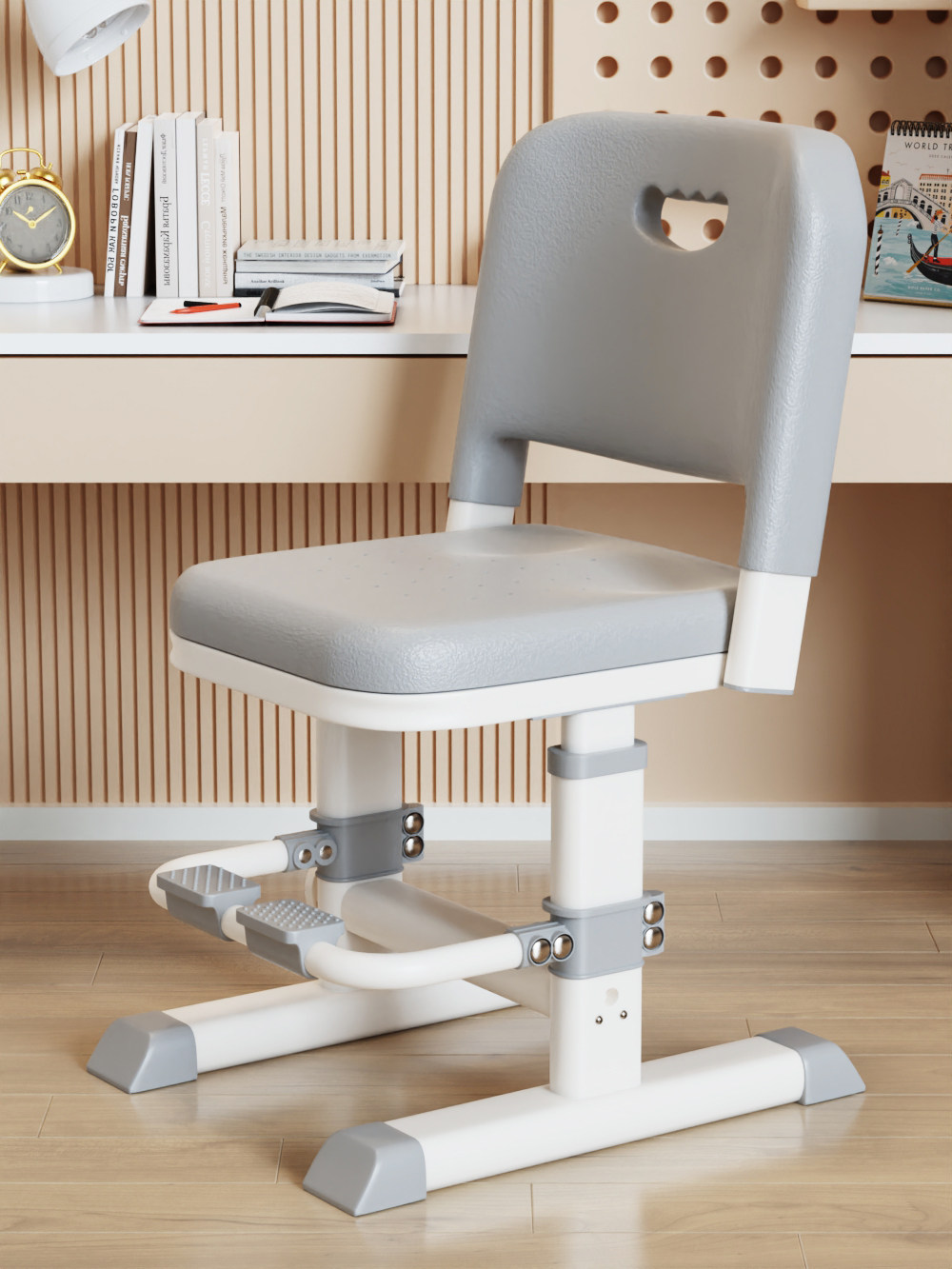 爱果乐儿童学习椅子可升降调节小学生写字书桌凳子矫正坐姿家用靠