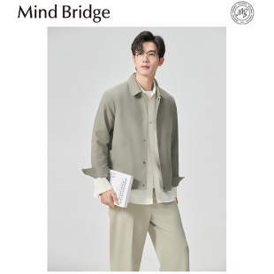 轻奢商务休闲抗皱夹克都市通勤外套 男士 Mind Bridge2025早春新款