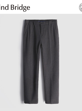 Mind Bridge2024秋冬季新款男士商务休闲磨毛西裤户外毛呢长裤子