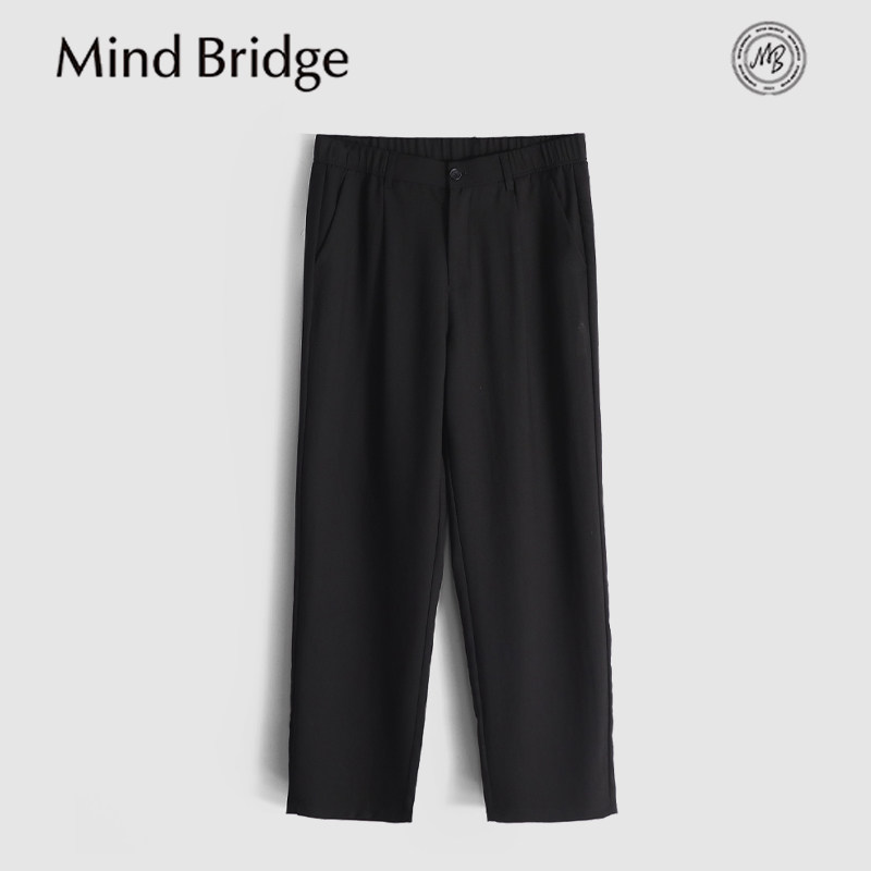 Mind Bridge2026春夏季新款长裤高级感含亚麻混纺凉感休闲西裤男
