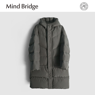 户外保暖高克重90鸭绒中长款 Mind 男士 新款 羽绒服 Bridge2025冬季