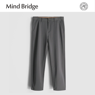 小西裤 男士 秋冬新款 直筒商务加绒西装 子 Mind 裤 Bridge黑色休闲裤