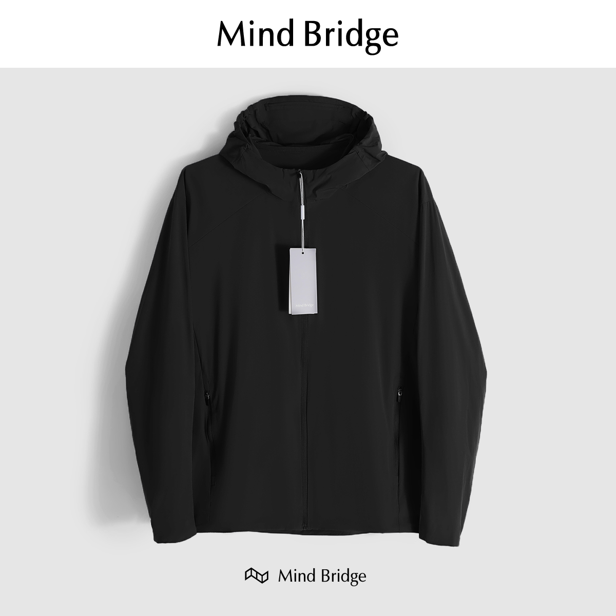 Mind Bridge2025早秋季新款男士户外运动休闲弹力梭织夹克外套潮