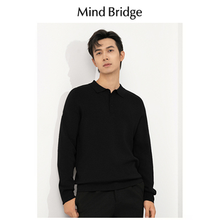 毛衣Polo衫 新款 打底衫 T恤 针织长袖 Bridge羊毛衫 Mind 男2024春秋季