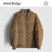 Mind 保暖防寒棒球领外套 冬季 Bridge美式 飞行员夹克羽绒服男短款