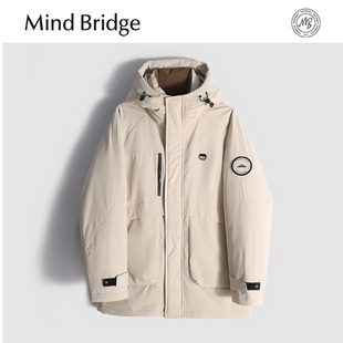 男士 新款 城市户外保暖90鸭绒连帽羽绒服外套 Bridge2025冬季 Mind