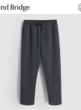 Mind Bridge2025秋季新款复古高端宽松灯芯绒卫裤易打理休闲裤男