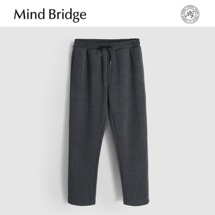 易打理休闲裤 Mind 复古高端宽松灯芯绒卫裤 新款 男 Bridge2025秋季