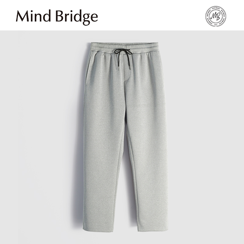 Mind Bridge2025秋季新款男士户外空气层卫裤弹力松紧腰休闲长裤