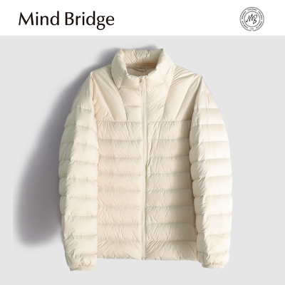 Mind Bridge2025秋冬新款羽绒服轻薄立领男女户外运动内胆排骨服
