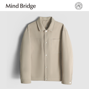 男士 新款 休闲高级感行政风宽松翻领夹克外套 Bridge2025秋季 Mind