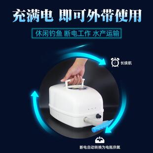 交直流蒸氧气泵养器棒卖鱼商用充电曾痒机户外鱼池养鱼钓鱼增氧泵