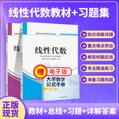 线性代数习题册 习题集线代练习题教材大学数学辅导书 大一课本课后练习题答案详细解析 可搭高数习题集高等数学概率论与数理统计