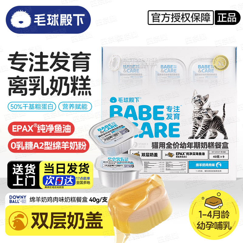 毛球殿下幼孕猫奶糕餐盒罐头40g图片