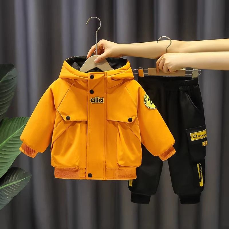 法国男童秋冬装加厚套装痞帅儿童时髦两件套冬季男孩夹棉加厚外套,童装/婴儿装/亲子装,套装,淘宝优惠券,粉丝福利购,淘宝优惠卷