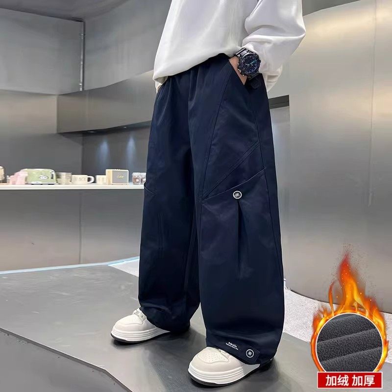 法国男童秋冬款裤子加绒加厚新款中大童冬季一体绒直筒儿童休闲裤,童装/婴儿装/亲子装,套装,淘宝优惠券,粉丝福利购,淘宝优惠卷