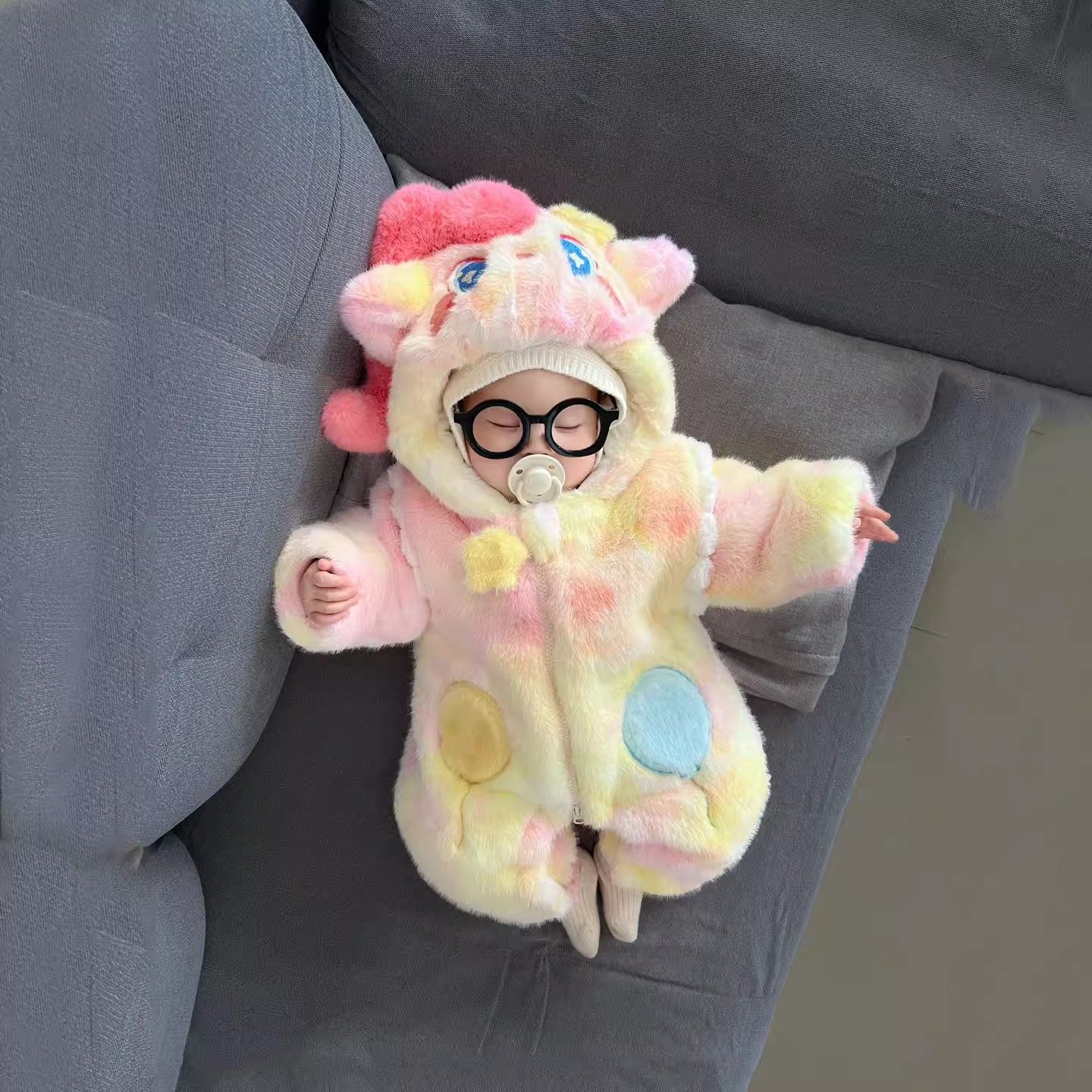 法国小月龄宝宝外出服冬装加厚可爱婴儿连体衣冬季毛毛衣外穿棉服,童装/婴儿装/亲子装,套装,淘宝优惠券,粉丝福利购,淘宝优惠卷