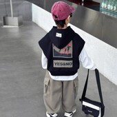 小童装 男童秋装 时髦儿童春秋三件套宝宝韩版 痞帅男式 套装 2025新款