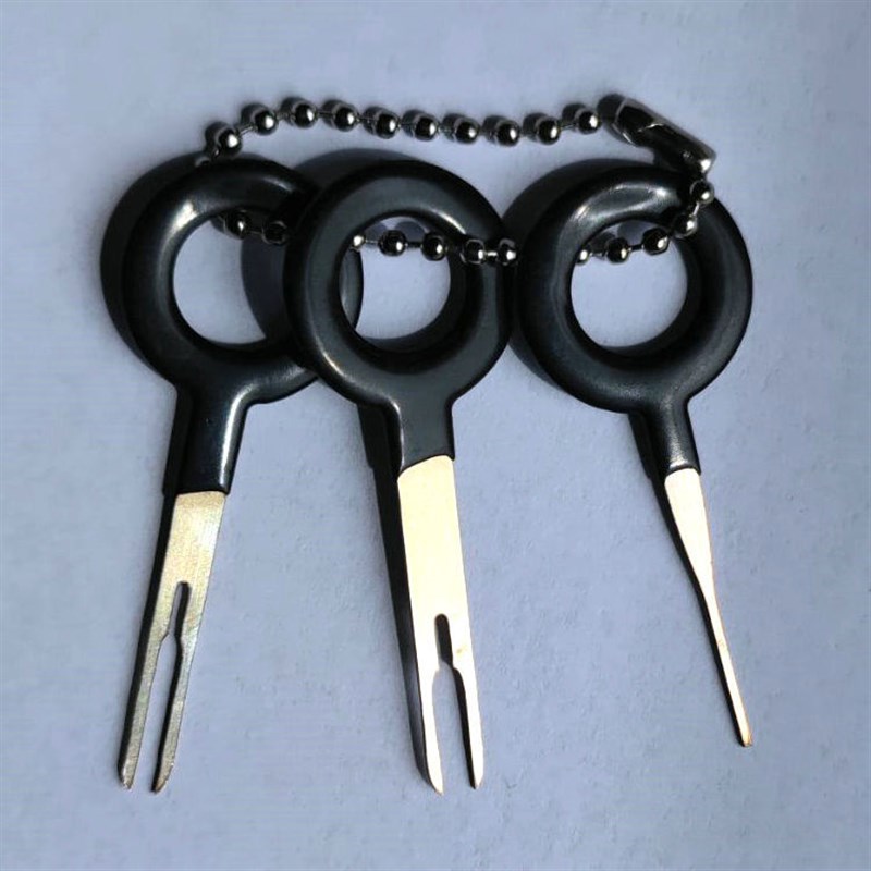 退针器端子圆形尖形双针航空插头汽车线束端子P拆装工具取推挑针