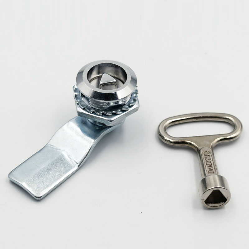 三角锁104B一字锁电表箱锁工具控制柜工具箱转舌锁配电箱锁柜门锁