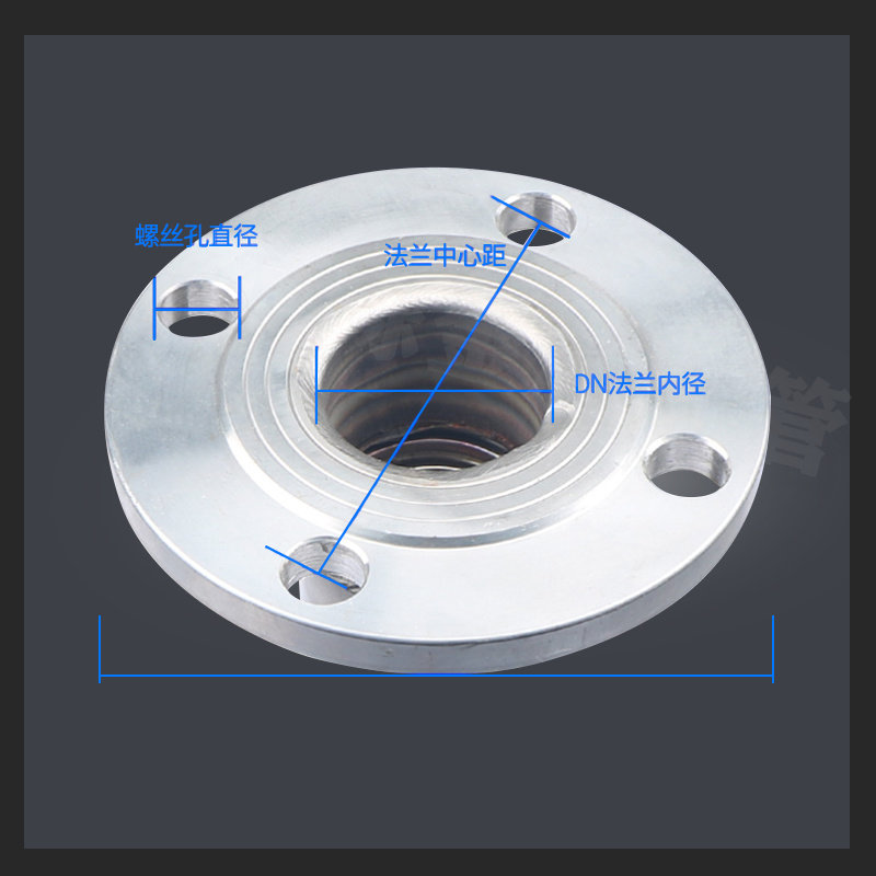 法兰式不锈钢金属波纹软管/304耐高温高压编织蒸汽软连接DN15-200
