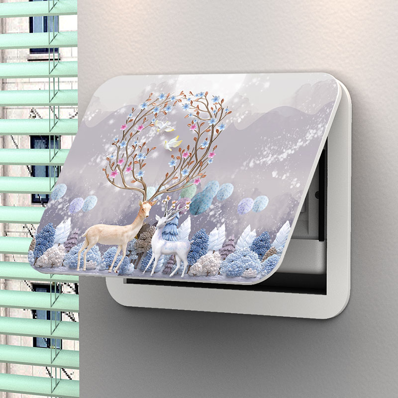 新款电表箱装饰画多媒体弱电箱遮挡挂F画电闸配电箱网路线盒简约